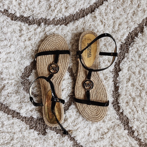 MICHAEL Michael Kors Shoes - Black Strappy Espadrilles